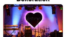 HERZ (1,8m) Bühnendekoration Hochzeitsdekoration