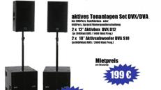 PA / TonAnlage für Events mit ca. 150 bis 300 Personen - Musikanlage mieten