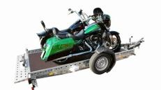WOM - absenkbarer Motorrad Anhänger 1500kg