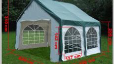 Zelt - Pavillon 4 x 4 m grün= 16 m²