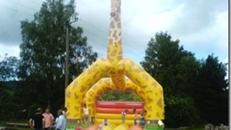 Hüpfburg 6x7 Meter, Giraffe Inkl. MWSt.