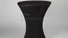 Stehtisch 80cm - mit Husse (schwarz)