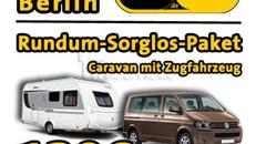 *ADAC Wohnwagen +VW T5 Zugfahrzeug für 9 Personen*