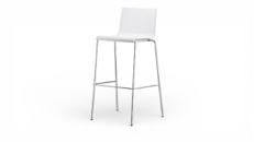 Design Barhocker Kuadra mieten – Weiß & Modern – Stapelbar & Ergonomisch
