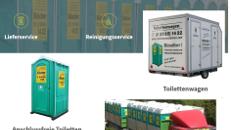 Baustellen-Toilette, mobile Toilette, Miet WC, Klo