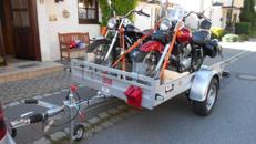 Motorradanhänger 100 km/h auch für Quad