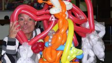 Clown Lucy Spaß für ihre Kinder