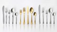 Menübesteck mieten – 3 Design-Linien: Standard, Gold & Silber Monte Carlo