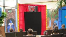 Mobile Nostalgie Puppenbühne / Puppentheater / Kas