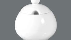Bowl, 9,5 cm, dreieckig, weiß, uni