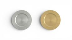 Platzteller mieten – Gold & Silber – Dekorativer Unterteller (Kunststoff)