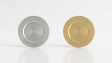 Platzteller mieten – Gold & Silber – Dekorativer Unterteller (Kunststoff)