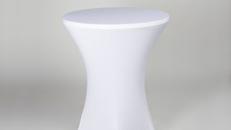 Stehtischhusse - 80cm -weiß