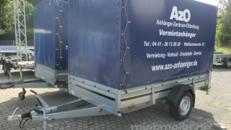 Anhänger mit Hochplane Brenderup 2300 S 1,3 t - Innenhöhe 190 cm