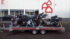 Autotranzporter o. Motorradanhänger 5er 100km