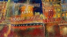 Frankreich Moulin Rouge Kulisse, Frankreich, Kulisse, France, französisch, Moulin Rouge, Paris, Dekoration, Rote Mühle