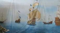 Segelschiff Kulisse, Segelschiff, Segel, segeln, Kulisse, Dekoration, Flotte, Meer, Schiffskulisse, Schiff, Schifffahrt