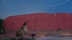 Ayers Rock Kulisse, Ayers, Rock, Ayers Rock, Kulisse, Australien, Uluru, Fels, Landschaft, Dekoration, Party, Event