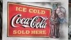 Coca Cola Werbedisplay, Werbedisplay, Werbeschild, Schild, Werbung, Coca Cola, Coke, Display, 50er Jahre, 60er Jahre