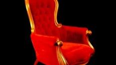 Lehnstuhl Barock, Lehnstuhl, Barock, Stuhl, Samtstuhl, Samt, Samtrot, Sessel, Dekoration, Sitz, Event, Messe