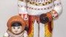 Eskimo Figuren, Eskimo, Inuit, Pol, Nordpol, Schnee, Eis, Eiswelt, Polar, Iglu, Figur, Dekoration, Event, Messe