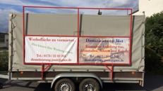 Mobile Werbefläche zu vermieten