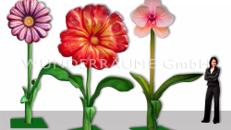 3 Riesenblumen bis 4m / SET 3 - WUNDERRÄUME GmbH vermietet: Dekoration/Kulisse für Event, Messe, Veranstaltung, Incentive, Mitarbeiterfest, Firmenjubiläum