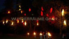 Lichtkokons für Bäume, Fassaden, Säle uvm WUNDERRÄUME GmbH vermietet: Dekoration / Kulisse für Event, Messe, Veranstaltung, Incentive, Mitarbeiterfest, Firmenjubiläum