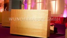 Stehtisch Glamour in silber und gold - WUNDERRÄUME GMBH vermietet: Dekoration/Kulisse für Event, Messe, Veranstaltung, Incentive, Mitarbeiterfest, Firmenjubiläum