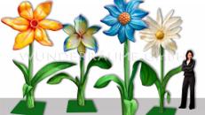 4 Riesenblumen bis 4m / SET 2 - WUNDERRÄUME GmbH vermietet: Dekoration/Kulisse für Event, Messe, Veranstaltung, Incentive, Mitarbeiterfest, Firmenjubiläum