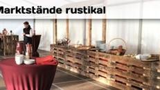 Palettenmarktstand - Theke