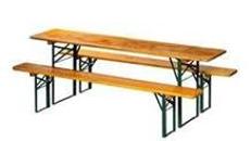 Biertischgarnitur (Tischbreite 70cm)