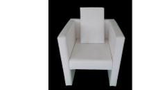 Lounge Sessel leder weiß