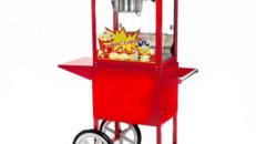 Popcornmaschine mit Wagen B:94cm T:37cm H:157cm