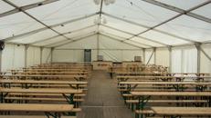 Firmenfeier, Hochzeit, Geburtstag, Jubiläum - Zelt/ Location mit Ausstattung für Ihr Event 201 - 300 Personen rustikal