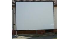 Aufprojektionstuch+Leinwandgestell 3 x 4 m