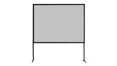 Aufprojektionstuch+Leinwandgestell 2,80 x 2,10 m