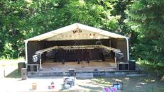 Bühne mit Zeltüberdachung 10 x 5 m