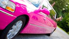 Pinke Stretchlimousine