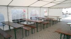 70 cm Bierzeltgarnitur/Festzeltgarnitur/Biertische/Bierbänke/Biergartenmöbel