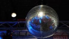 Spiegelkugel mit Motor und Pin Spot/Diskoeffekte/Partykugel/ Discokugel 30 cm Durchmesser