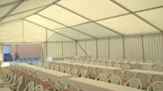Firmenfeier, Hochzeit, Geburtstag, Jubiläum - mobile Location + Ausstattung für Ihr Event 201 - 300 Personen gehoben
