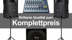 Professionelle Komplette PA-Anlage / Musikanlage / Beschallungsanlage Coda Audio/RCF aktiv 1800 Watt inklusive Mischpult