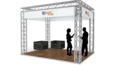 Kompletter Traversen / Messestand 5,0x5,0x3,0 Meter