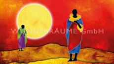 Leinwanddruck "Sonne Afrika"