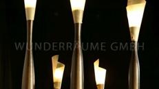 Teakbaumlampen - WUNDERRÄUME GmbH vermietet: Dekoration/Kulisse für Event, Messe, Veranstaltung, Incentive, Mitarbeiterfest, Firmenjubiläum