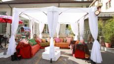 Loungepavillon, outdoor - WUNDERRÄUME GmbH vermietet: Dekoration/Kulisse für Event, Messe, Veranstaltung, Incentive, Mitarbeiterfest, Firmenjubiläum