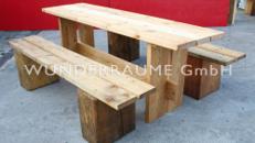 Holzbänke für Feuerstelle - WUNDERRÄUME GmbH vermietet: Dekoration/Kulisse für Event, Messe, Veranstaltung, Incentive, Mitarbeiterfest, Firmenjubiläum