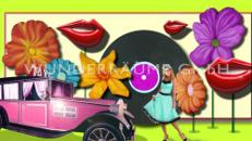 Bunte Dekoration im 50er Jahre USA Stil; WUNDERRÄUME GmbH vermietet: Dekoration/Kulisse für Event, Messe, Veranstaltung, Incentive, Mitarbeiterfest, Firmenjubiläum