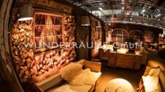 Kaminholzwand - WUNDERRÄUME GmbH vermietet: Dekoration/Kulisse für Event, Messe, Veranstaltung, Incentive, Mitarbeiterfest, Firmenjubiläum
